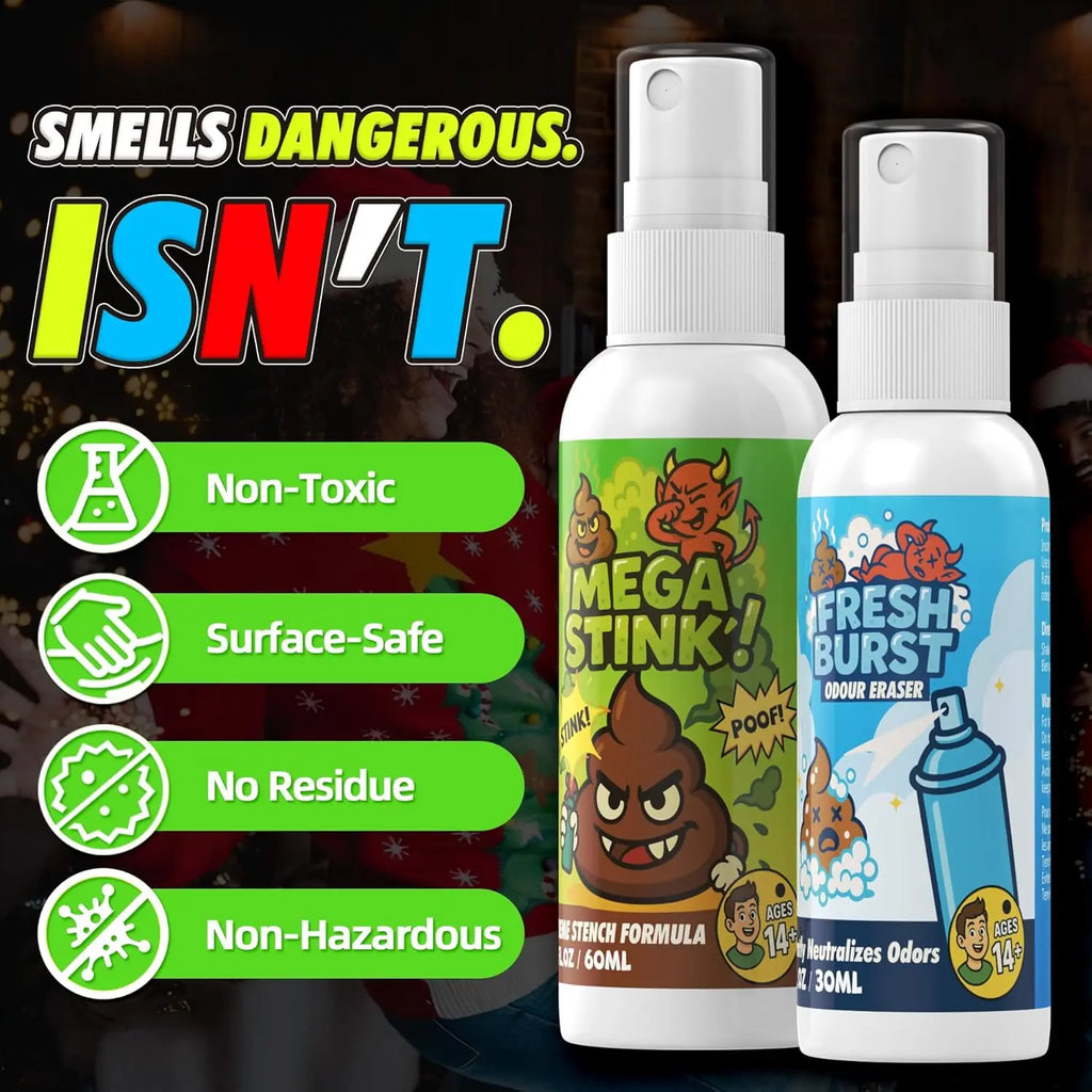 Fart Spray Prank Potent Real Stink Spray Quick Odor Fix Hilarious Gag Parties Adults Office Chaos Prank Stink Stuff Non Toxic